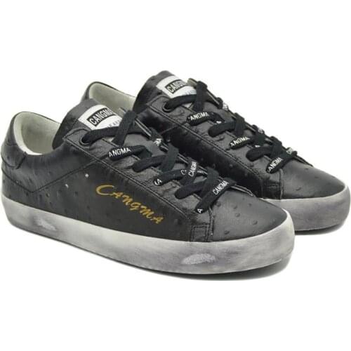 CANGMA Luxury Brand Italian Designer Women Sneakers Casual Shoes Womans Shoes Black Vulcanized Sneaker Female 2021