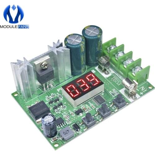 10A 600W Digital Tube LED Display Motor Speed Controller PWM Speed Regulator Module Pulse Width Adjustable Governor