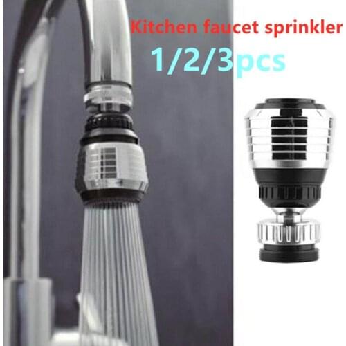 Foxi 1/2/3 pc 360 Degree Kitchen Faucet 2 Modes adjustable Water Filter Diffuser Water Saving Nozzle Faucet Connector Shower