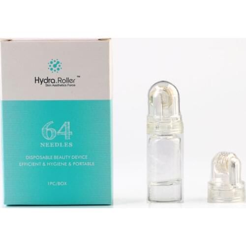 Hydra Roller 64 Pin Micro Titanium Needle Tips Derma Needles Anti Aging Whitening Bottle Roller Serum Reusable Skin Care Toos