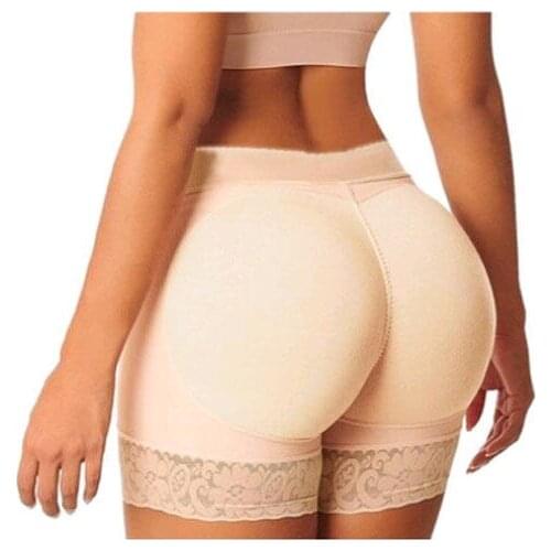 HOT Skin Lace Women Padded Bum Pants Enhancer Shaper Butt Lifter Booty Boyshorts Underwear 2 Colors
