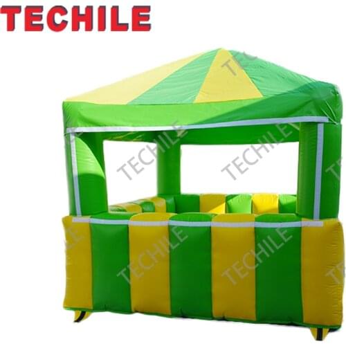 Customized logo inflatable kiosk standing booth for promotion advertising
