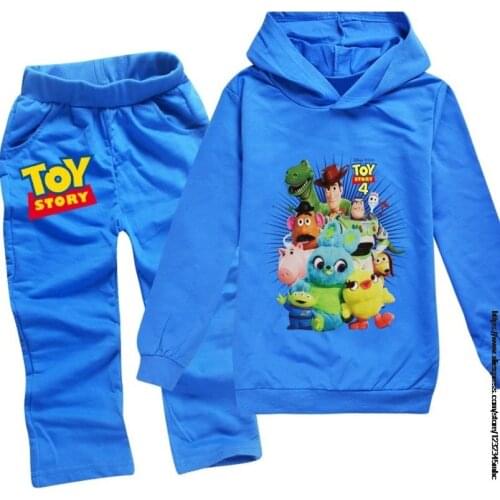 Toy Story 4 Boys Girls Clothing Sets Children Fashion Hoodies And Pant Set Kids Clothing Spring Autumn Sports Suit Tracksuit
