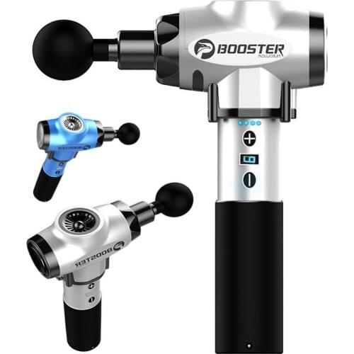 NEW Booseter 5 Head Body Massage Gun Muscle Stimulator Vibrating Body Massager Electronic Massager Body Relaxation Slimming