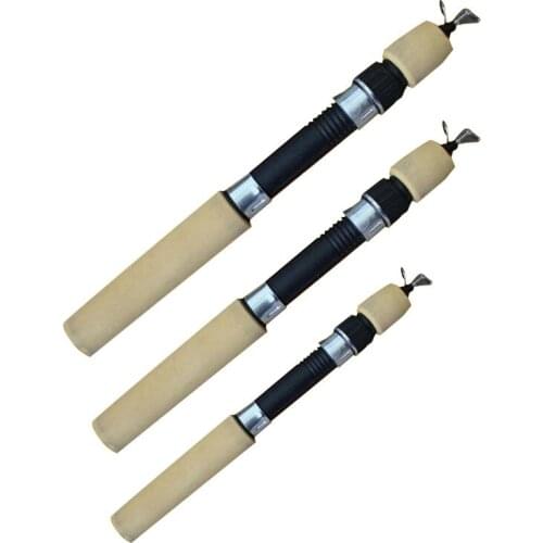 60CM/80CM/100CM Portable Pocket Winter Ice Fishing Fish Rod Mini Tackle Spinning Casting Accessories