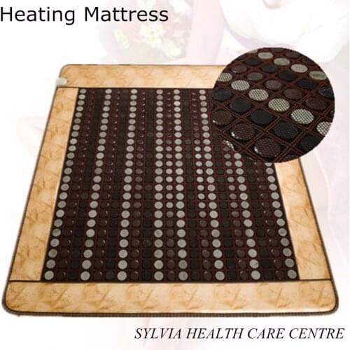 2020 new products infrared leather mattress jade thermal sleeping mat tourmaline health products with Free Gift eye cover