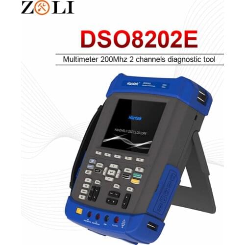 Oscilloscope 1GSa/s sample rate Hantek DSO8202E Large 5.6 inch TFT Color LCD Display DSO 8202E best high quality sale in stock