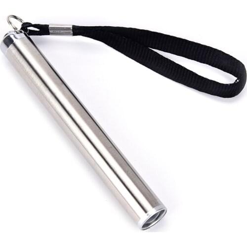 Handy Pen Light Mini Energy-saving Flashlight LED Torch + Stainless Steel Clip Super Bright