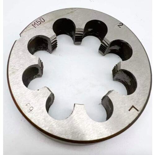 Free shipping of 1PC Metric left hand manual die M50*1.5/2.0/3.0mm for threading iron aluminum copper metal workpieces