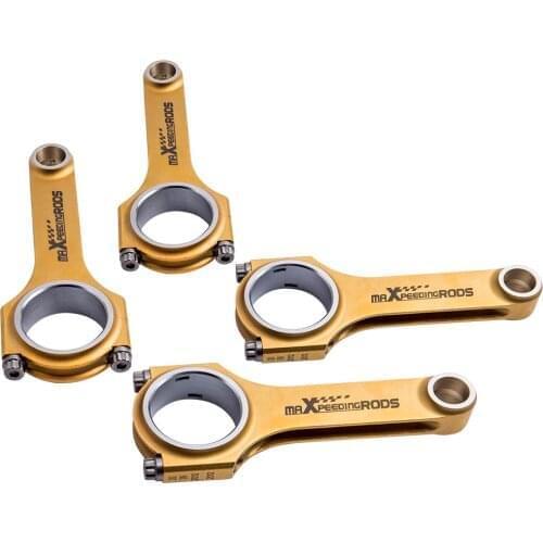 Titanizing 4340 H Beam Connecting Rods Conrods for VW 1.9L TDI PD130 PD140 PD150 144mm 800hp+ Conrods ARP2000 Bolts