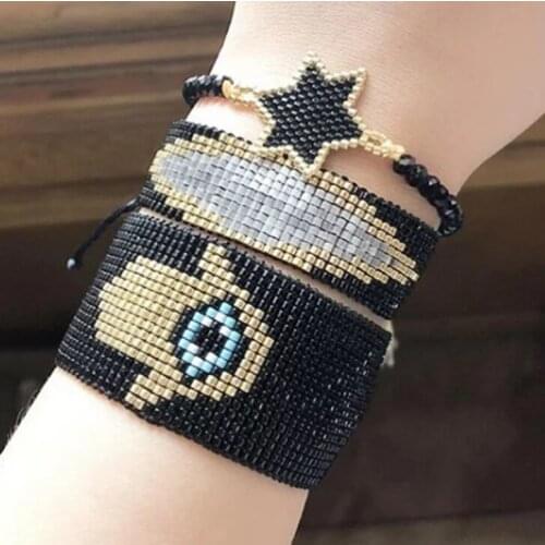 Pretty Bead Miyuki Bracelet evil eye Bracelets For Women Jewellery Gift Jewelry Girl Handmade Woven Pulseras Wholesale