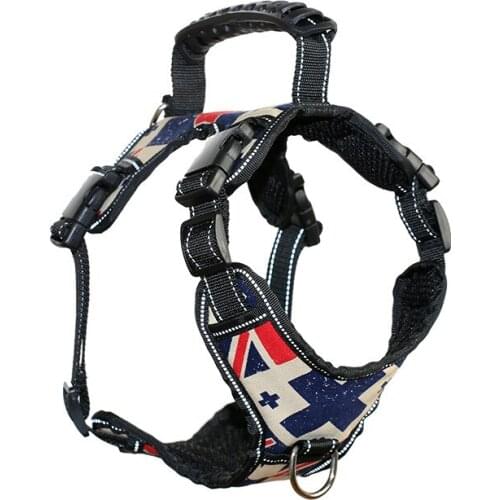 Reflective Pet Dog Vests Harness Adjustable Soft Harness Dogs For Medium Large Dogs Pitbull Husky german shepherd Pet Supplies