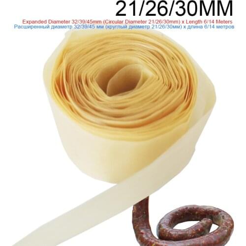 Sausage Tube Casing for Sausage Hot Dog Hamburger Sausage Tools 21/25mm Edible Sausage Casings Packaging
