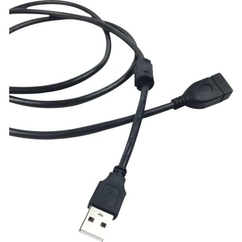 USB Extension Cable USB2.0 Extension Cable 1.5 M Black High-Speed Transmission Line Computer Copper Core USB Extension Cable