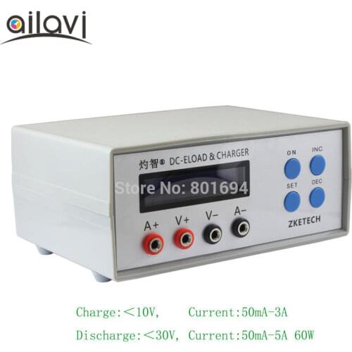 EBC-A05+ Battery Capacity Gauge Portable Power Bank Tester Power Performance DC Electronic Load&Charger Test 0-30V 5A 60W
