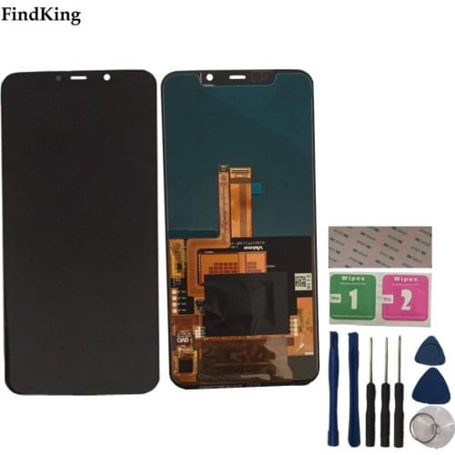 6.21'' LCD Display For LEAGOO S10 Android 8.1 4G Mobile Phone LCD Display Touch Screen Digitizer Panel Front Glass 3M Glue