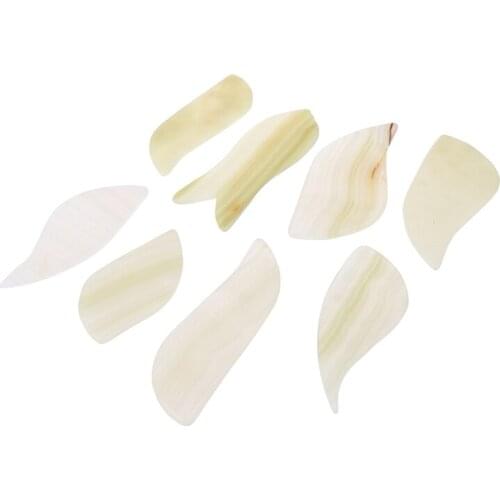 1pcRelaxing Tool Natural Transparent Jade Guasha Scraper Facial Gouache Massager Face Scraping Board Gua Sha Facial body Massage