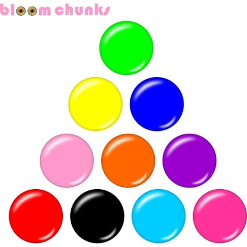 Multicolor 10pcs mixed 12mm/18mm/20mm/25mm Round glass cabochon jewelry flat back Making findings S1598