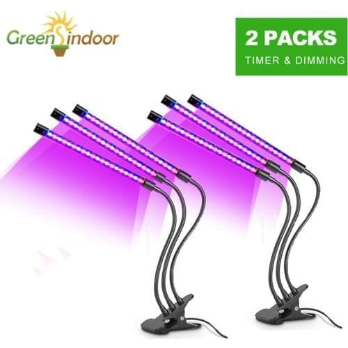 2pcs USB Grow Light Phyto Lamp Timer Full Spectrum Lamp For Plants Fitolamp Lights For Plant Garden Flower Herbs cactus Grow Box