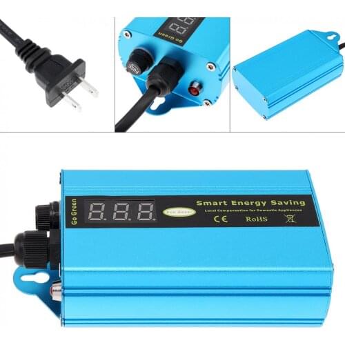 90-265V 1-8KW Intelligent Electricity Saving Device with LED Indicator Electricity Bill Killer Up to 30% for House Office