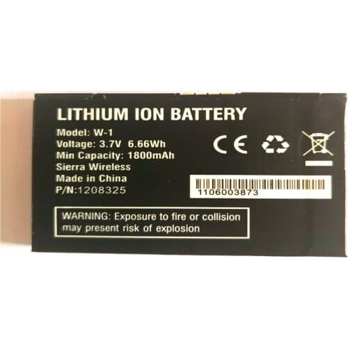 1800mAh W1 W-1 1202382 Battery For Netgear AC778s Aircard 754S/753S Sierra wirless BATW801 with phone stander