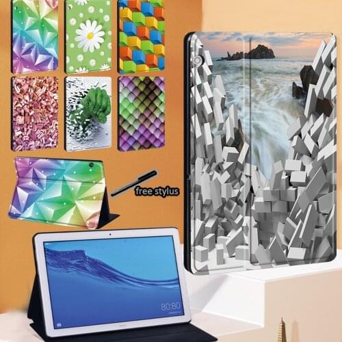 Tablet Case for Huawei MediaPad T3 8.0"/T3 10 9.6"/T5 10 10.1" Stand Cover for MediaPad M5 Lite 10.1"/M5 10.8" Protective Shell