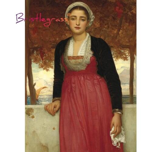 BRISTLEGRASS Wooden Jigsaw Puzzles 500 1000 Pieces Amarilla Frederick Leighton Educational Toy Collectibles Paintings Home Decor