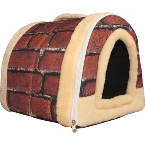 Pet Dog House Nest With Mat Foldable Pet Dog Bed Cat Bed House For Small Medium Dogs Travel Kennels For Cats Pet Products new