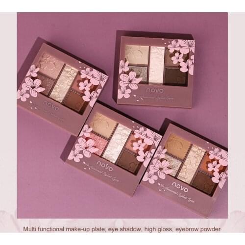 Holographic Eye Shadow Palette Eye Cosmetics Matte Shimmer Glitter Pigment Powder Waterproof Lasting Eyeshadow Makeup Tool TSLM2