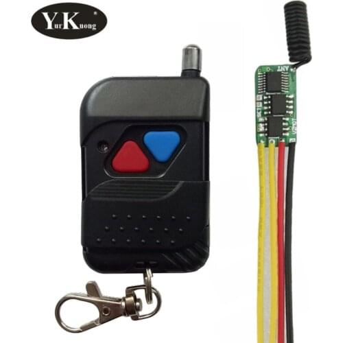 Tiny Motor Remote Switch DC 3.3V 3.7V 4.2V 5V 6V 7.4V 9V 12V Motor Forwards Reverse UP Down Stop Wireless Switches Controller433