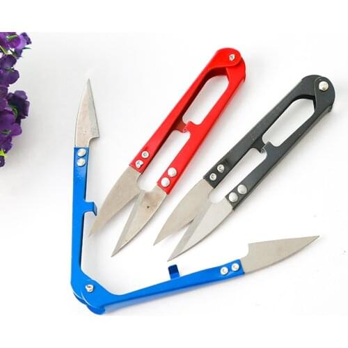 Multicolor stationery Scissors Nippers U Shape Clippers Steel High Quality Decorative Scissors Professional Tailor Scissors