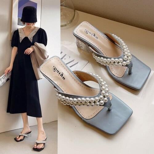 SONDR Fashion Sexy Summer New Style Crystal Flip Flops Outdoor Large Size Slippers Women Leisure Beach Slippers Vacation Sandals