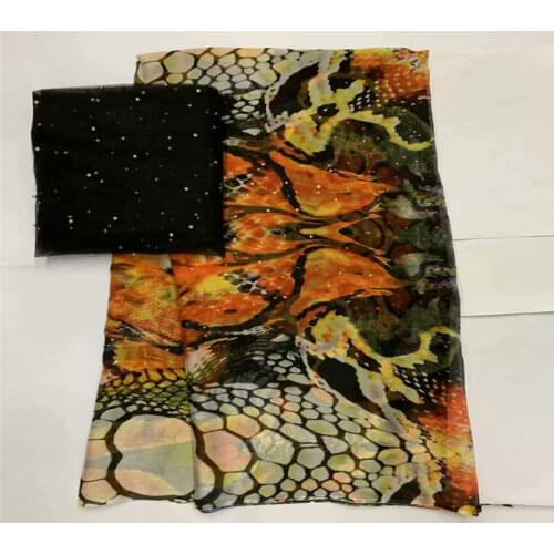 New Fashion African soft silk fabric for garment neat embroidery on the material with swiss voile lace tissu! LXF41910