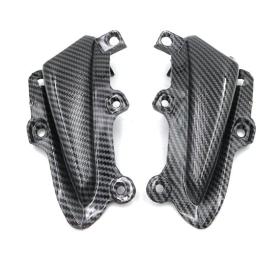 Front Nose Side Trim Panel Cover Cowl For HONDA CBR500R 2013-2015 Carbon Fiber