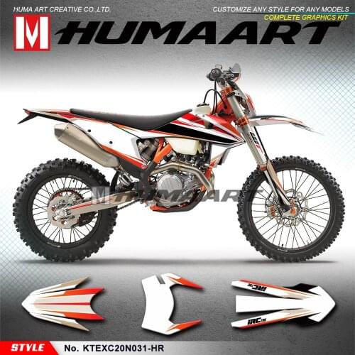 HUMAART Custom Stickers 3M Vinyl Decals for EXC EXC-F XC-W XCF-W 150 300 500 SX SXF XC-F 125 250 350 450 2019 2020 2021