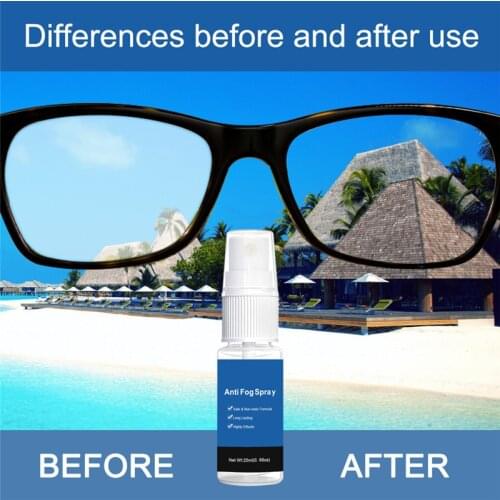 Anti Fog Spray for Glasses Safe for All Lenses Defogger for Safety Glasses Mirrors Windows Swim Goggles Eyeglass Lens CLH@8