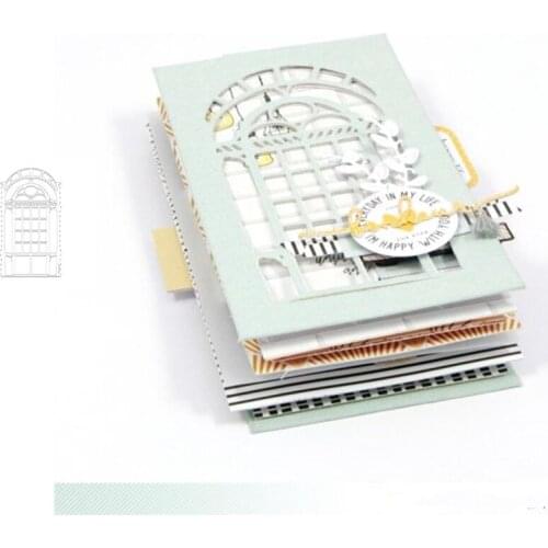 Garden House Hut Metal Cutting Die for DIY Scrapbook Photo Album Decorative Embossing Folder Template