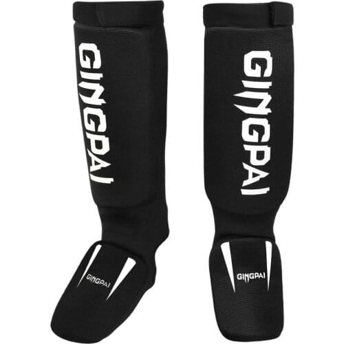 Cotton Boxing Shin Guards MMA Instep Ankle Protector Foot Protection TKD Kickboxing Pad Muaythai Training Leg Support Protectors