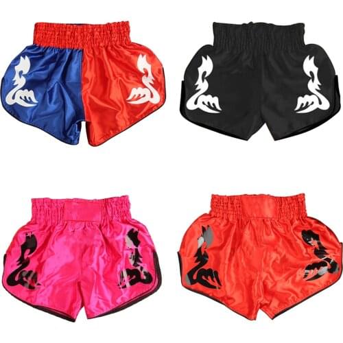 Muay Thai Pants Custom Short Kickboxing 2021 New Thai Children Kick Boxing Shorts MMA Bjj Sanda Fight Grappling Fitness Trunks