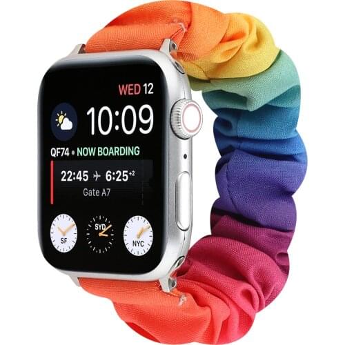 Soft Rubber Sport Style Replacement Band 38mm 40mm 42mm 44mm Fabric Strap Bands Wrist Strap For Watch