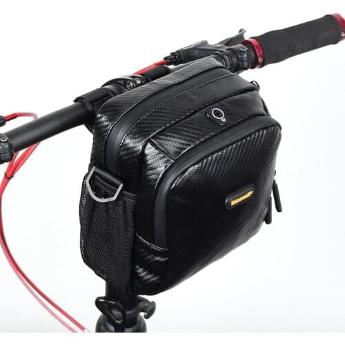 4L Bicycle Front Bag Bicycle Bag Full Waterproof Handlebar Foldable Bicycle Front Bike Front Bag Large Capacity Bike Accessories