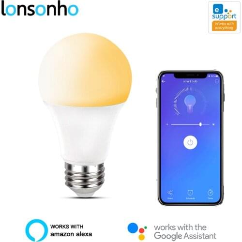 EWeLink Smart Bulb WiFi Led Lamp Light 100V-245V E27 3000K 6000K Dimmable Lights Smart Home Compatible Alexa Google Home 2 Pack