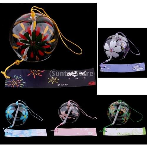 Japanese Wind Bell Japan Wind Chimes Handmade Glass Furin Home Decors Spa Kitchen Office Decor