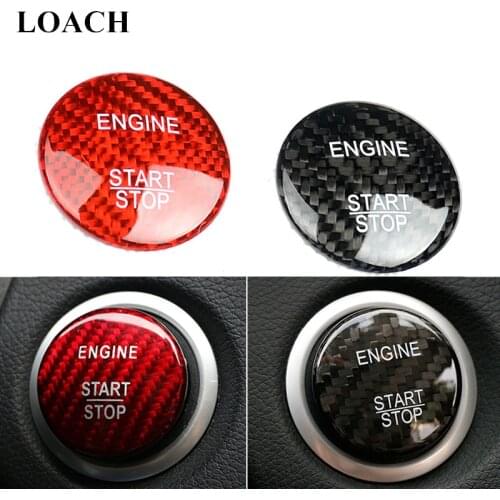 Carbon Fiber Engine Start Stop Key Protector Cover for Mercedes Benz A B C E S GLC GLA CLA ML GL GLE Class AMG w204 w117 w238