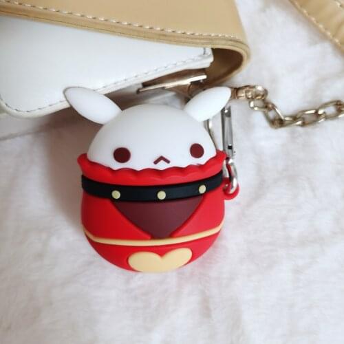 Project Klee Bomb Bouncing Cosplay Diy Headphone Protective Case Game Genshin Impact Pendant Anime Decoration Halloween Keychain