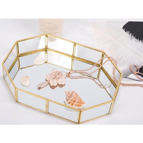 Blesiya Special Glass Jewelry Display Tray, Makeup Storage Box