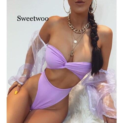 Female Sexy Solid Color Chiffon Long Sleeve One Piece Swimsuit Women Solid Long Sleeve Mesh Hollow Push Up Bikinis Swimwear