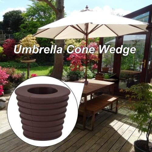 Patio Umbrella Cone Wedge Seamless Connection Parasol Base Stand High-density Rubber Anti-corrosion UV Protection