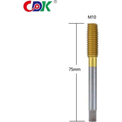 1Pcs M10 Roll Form Tap Ti-coated HSS Right Hand Tap Drill Hand Tools Screw Thread