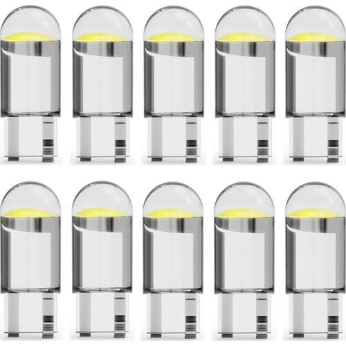 10pcs T10 W5W WY5W 12V COB LED Bulb Car Lights Signal Lamp for Volkswagen golf 4 5 6 7 POLO Tiguan PASSAT TOURAN Scirocco BEETLE
